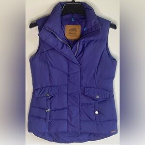 Roots Purple Down Puffer Vest Y2K Era - Size XS